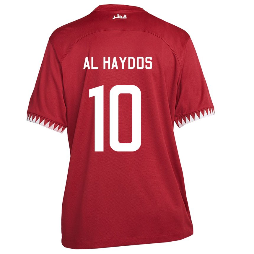 Homem Camisola Catari Hasan Al Haydos #10 Castanho Principal 22-24 Camisa Brasil