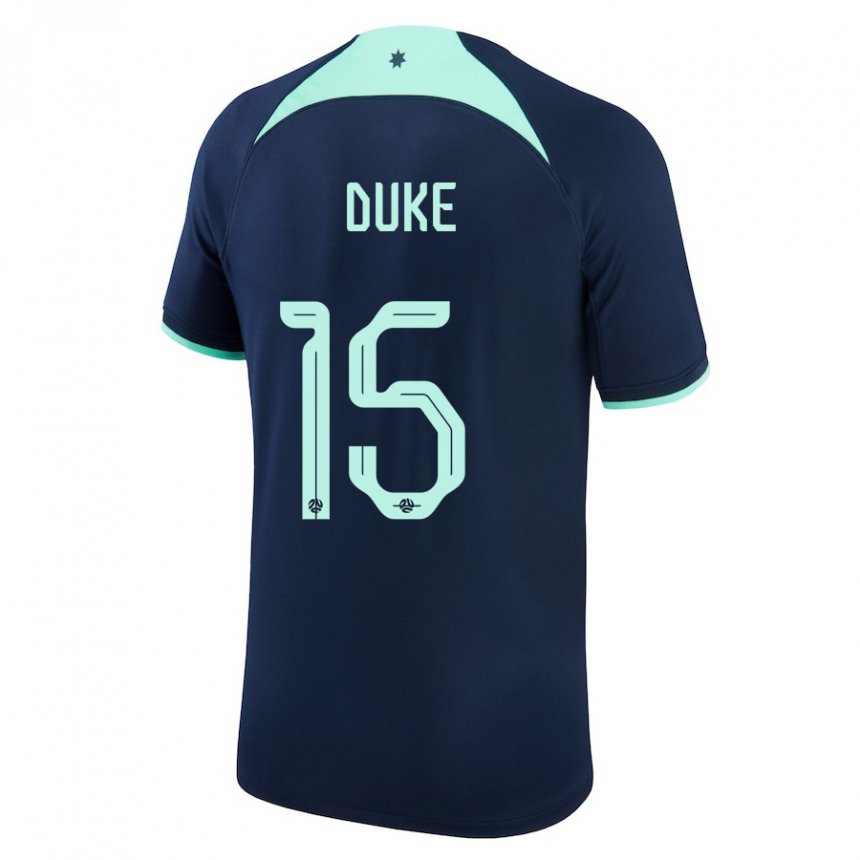 Homem Camisola Australiana Mitchell Duke #15 Azul Escuro Alternativa 22-24 Camisa Brasil