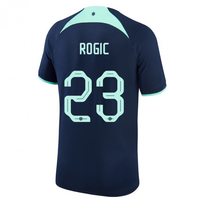 Homem Camisola Australiana Tom Rogic #23 Azul Escuro Alternativa 22-24 Camisa Brasil