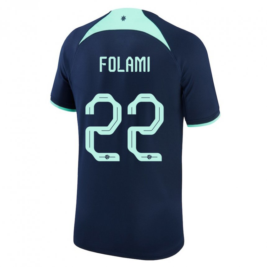 Homem Camisola Australiana Ben Folami #22 Azul Escuro Alternativa 22-24 Camisa Brasil