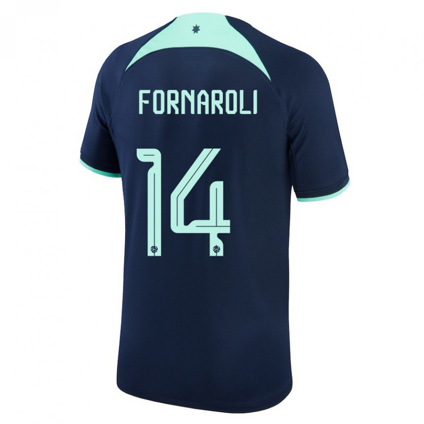 Homem Camisola Australiana Bruno Fornaroli #14 Azul Escuro Alternativa 22-24 Camisa Brasil