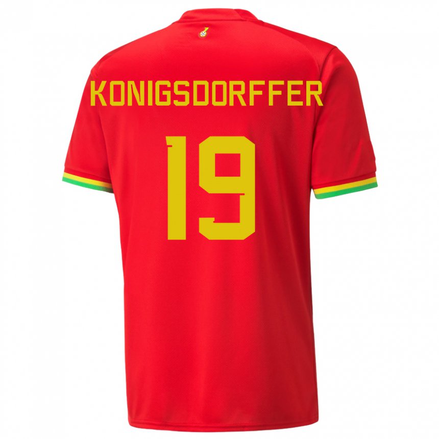Homem Camisola Ganesa Ransford-yeboah Konigsdorffer #19 Vermelho Alternativa 22-24 Camisa Brasil