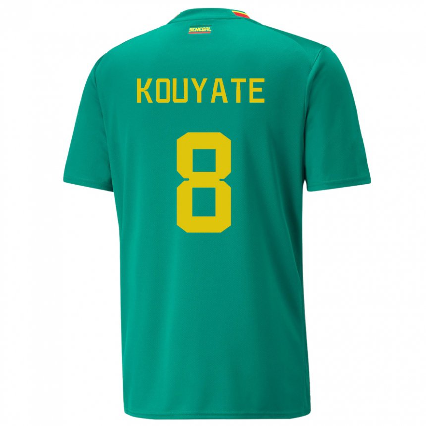 Homem Camisola Senegalesa Cheikhou Kouyate #8 Verde Alternativa 22-24 Camisa Brasil