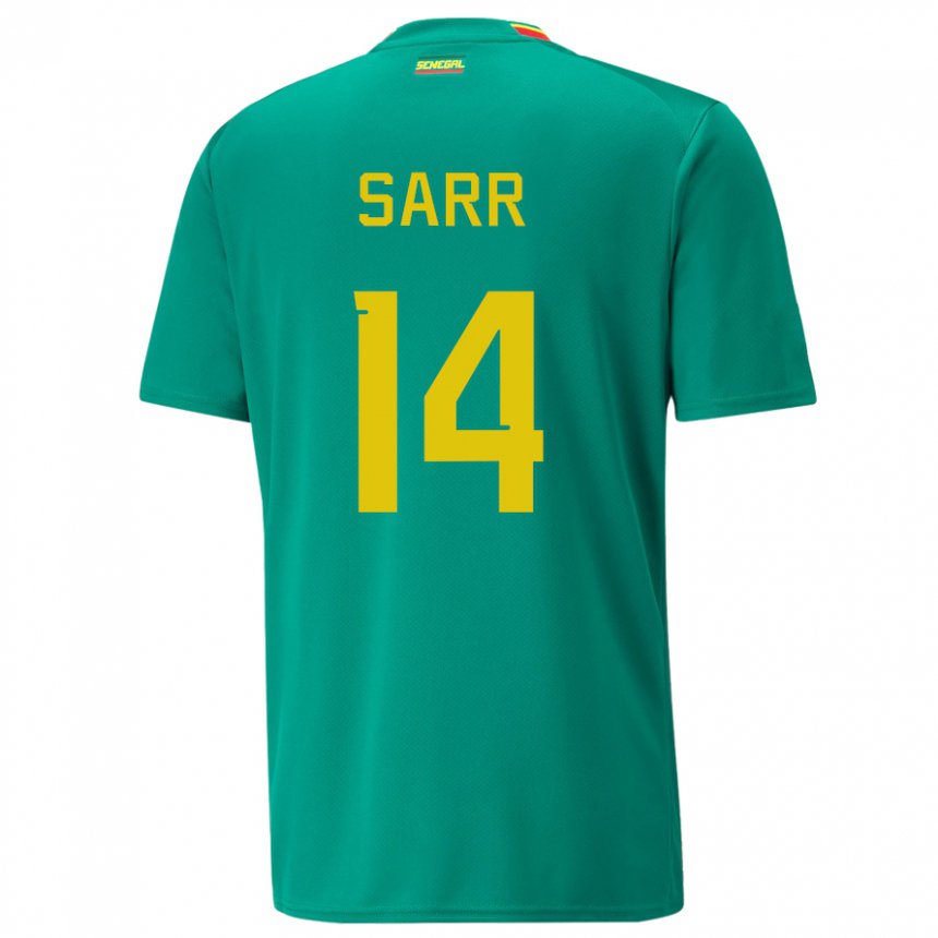 Homem Camisola Senegalesa Pape Sarr #14 Verde Alternativa 22-24 Camisa Brasil