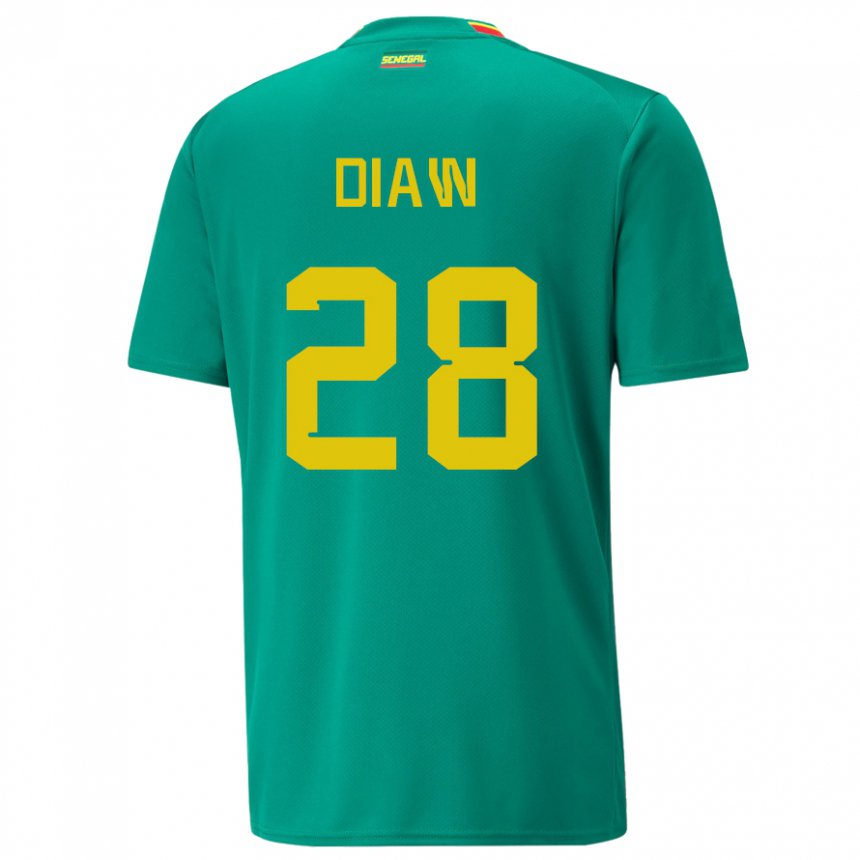 Homem Camisola Senegalesa Mory Diaw #28 Verde Alternativa 22-24 Camisa Brasil