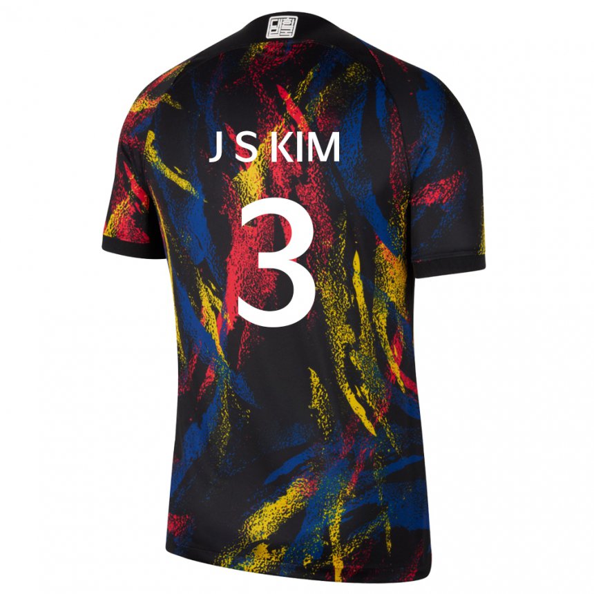 Homem Camisola Sul‑coreana Jin-su Kim #3 Multicolorido Alternativa 22-24 Camisa Brasil