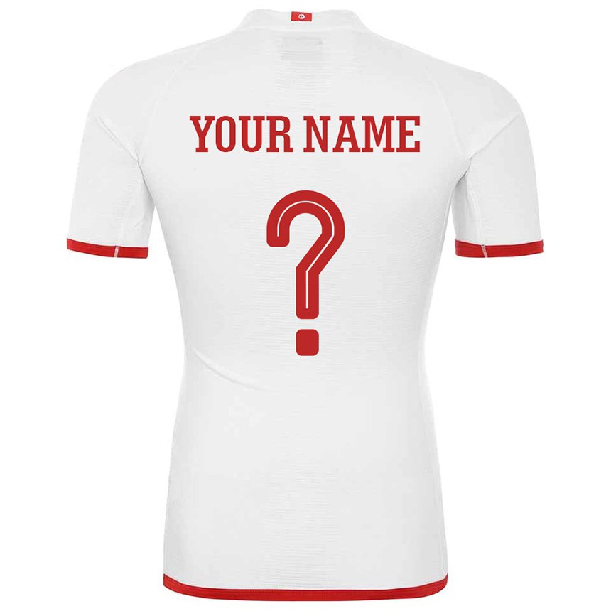 Homem Camisola Tunisiana Seu Nome #0 Branco Alternativa 22-24 Camisa Brasil