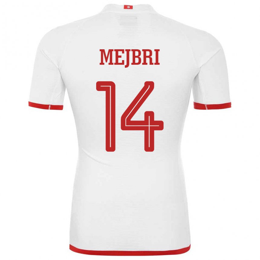 Homem Camisola Tunisiana Hannibal Mejbri #14 Branco Alternativa 22-24 Camisa Brasil