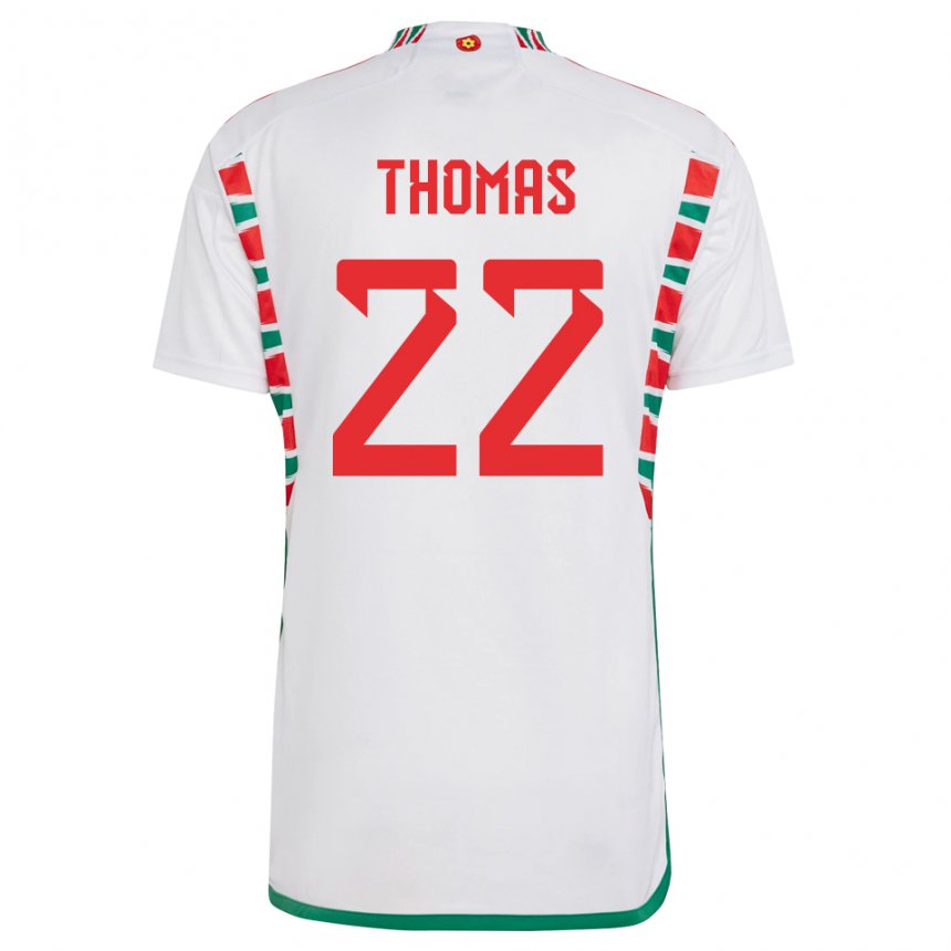 Homem Camisola Galesa Sorba Thomas #22 Branco Alternativa 22-24 Camisa Brasil