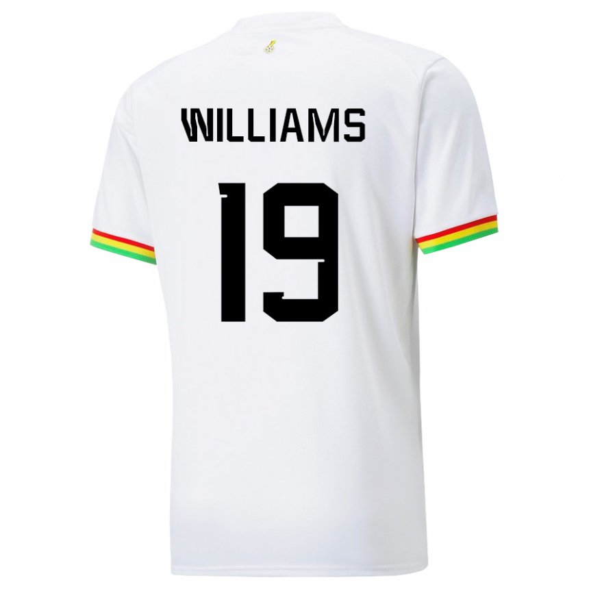 Mulher Camisola Ganesa Inaki Williams #19 Branco Principal 22-24 Camisa Brasil