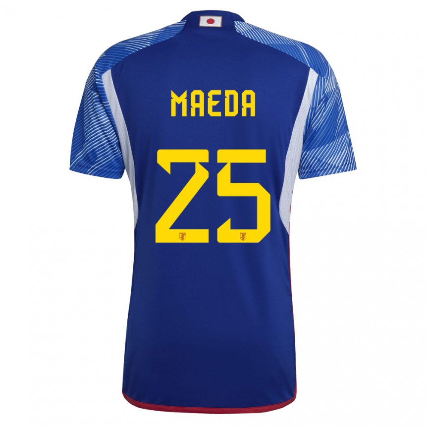 Mulher Camisola Japonesa Daizen Maeda #25 Azul Real Principal 22-24 Camisa Brasil