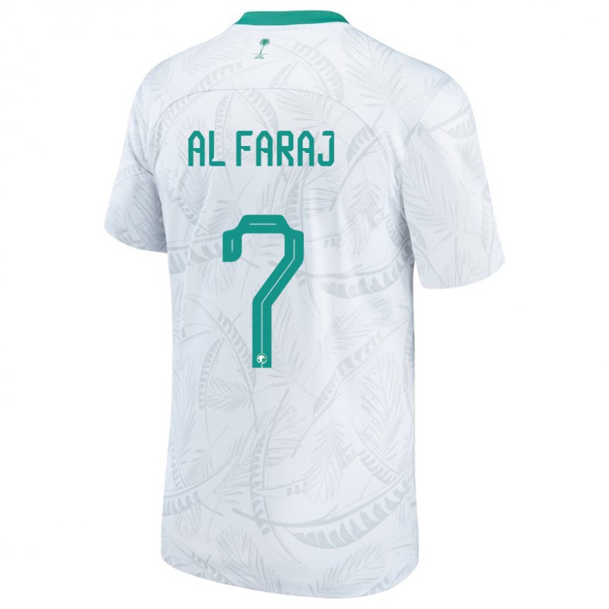 Mulher Camisola Saudita Salman Al Faraj #7 Branco Principal 22-24 Camisa Brasil