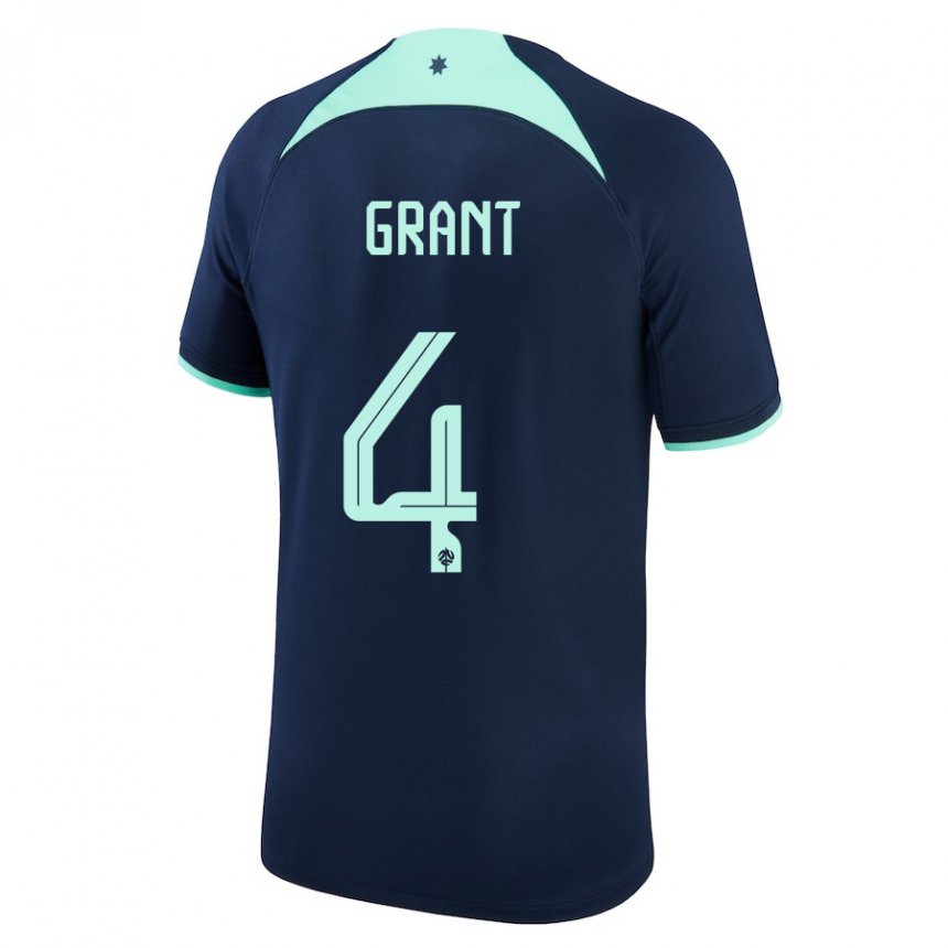 Mulher Camisola Australiana Rhyan Grant #4 Azul Escuro Alternativa 22-24 Camisa Brasil