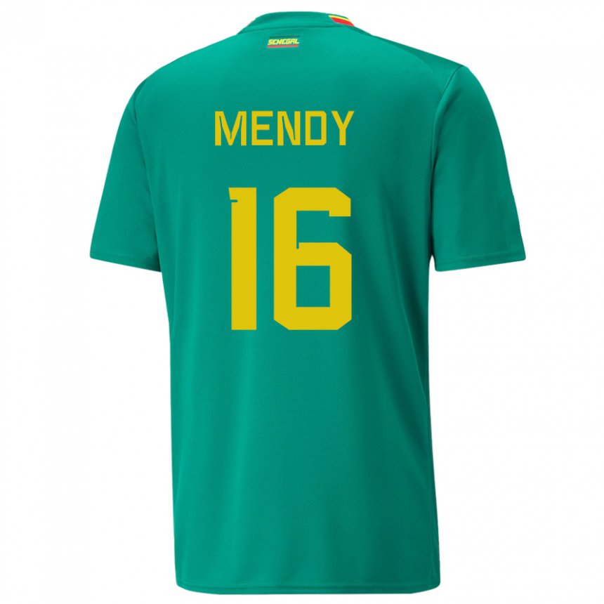 Mulher Camisola Senegalesa Edouard Mendy #16 Verde Alternativa 22-24 Camisa Brasil