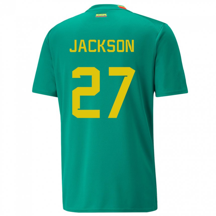 Mulher Camisola Senegalesa Nicolas Jackson #27 Verde Alternativa 22-24 Camisa Brasil