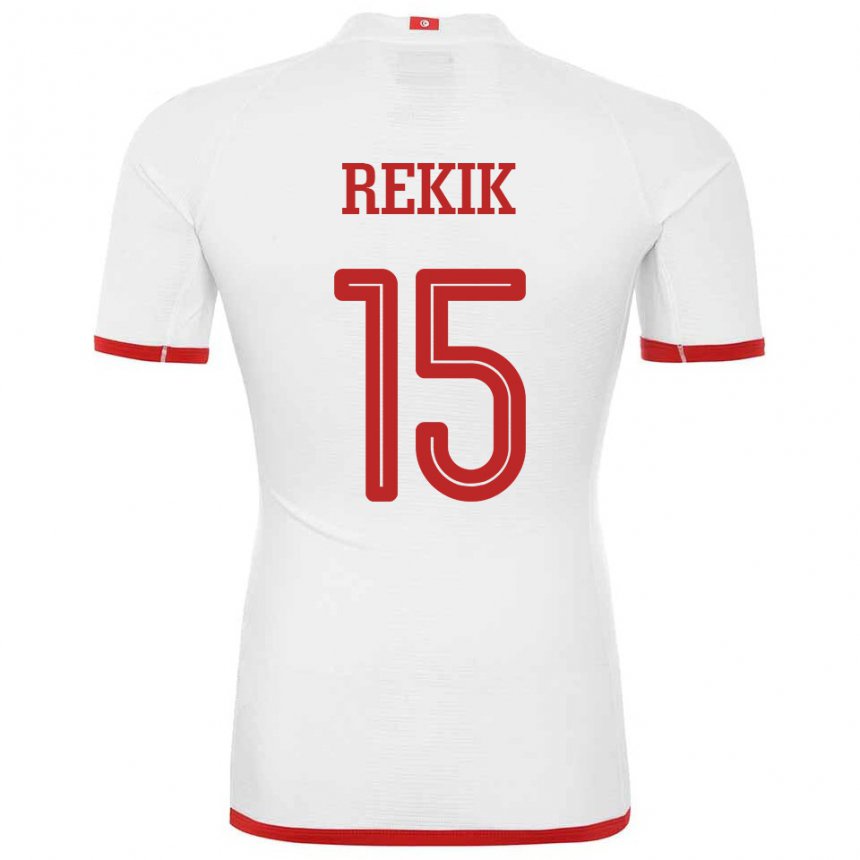 Mulher Camisola Tunisiana Omar Rekik #15 Branco Alternativa 22-24 Camisa Brasil