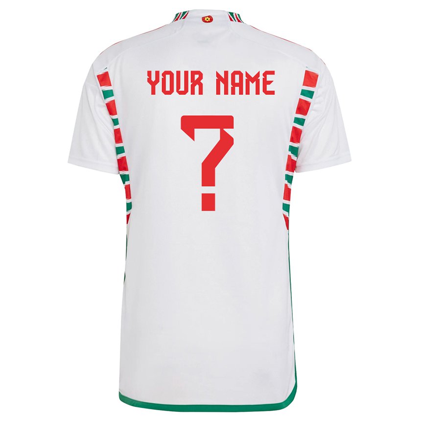 Mulher Camisola Galesa Seu Nome #0 Branco Alternativa 22-24 Camisa Brasil