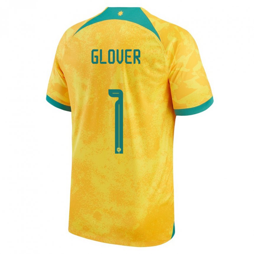 Criança Camisola Australiana Thomas Glover #1 Dourado Principal 22-24 Camisa Brasil