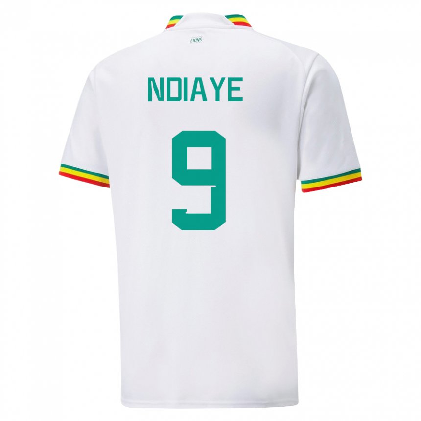 Criança Camisola Senegalesa Nguenar Ndiaye #9 Branco Principal 22-24 Camisa Brasil