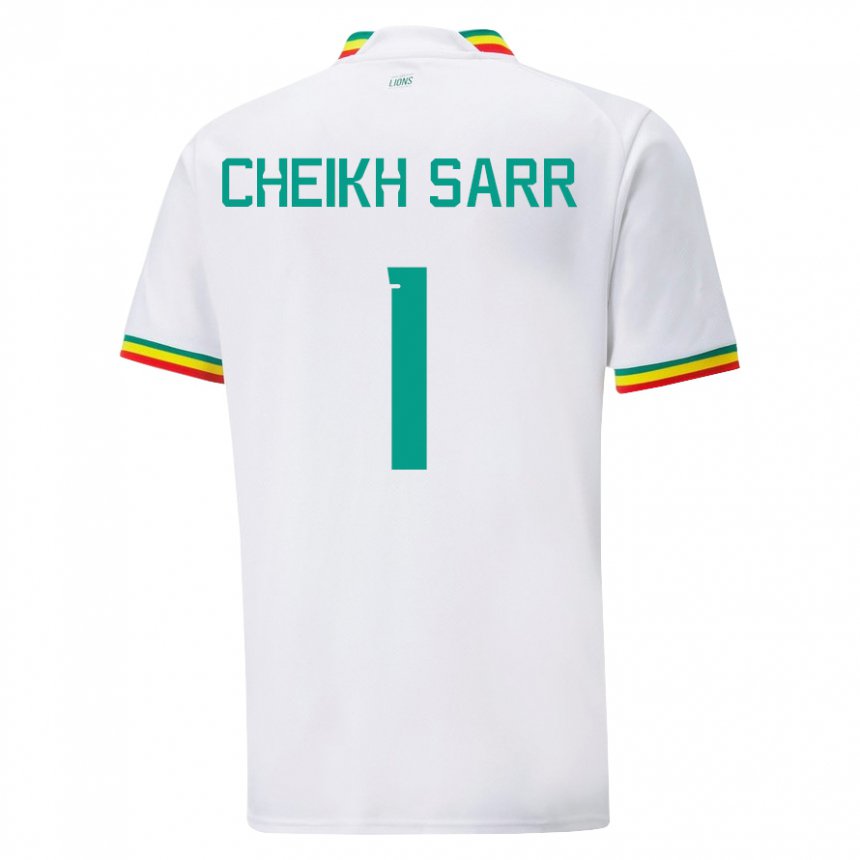 Criança Camisola Senegalesa Cheikh Sarr #1 Branco Principal 22-24 Camisa Brasil