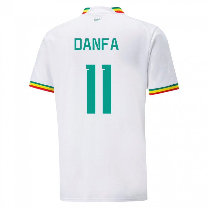 Criança Camisola Senegalesa Mamadou Danfa #11 Branco Principal 22-24 Camisa Brasil