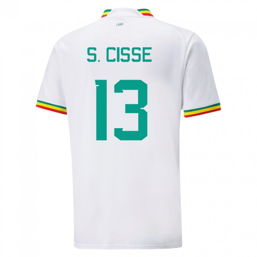 Criança Camisola Senegalesa Souleymane Cisse #13 Branco Principal 22-24 Camisa Brasil