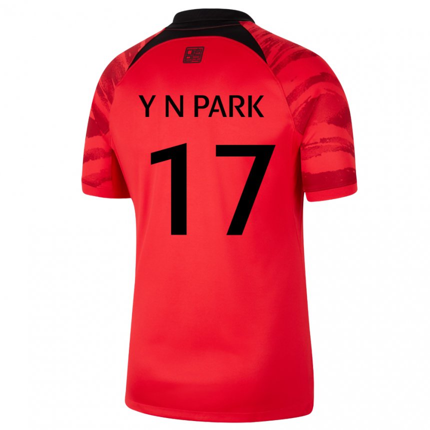 Criança Camisola Sul‑coreana Park Ye Na #17 Vermelho Preto Principal 22-24 Camisa Brasil