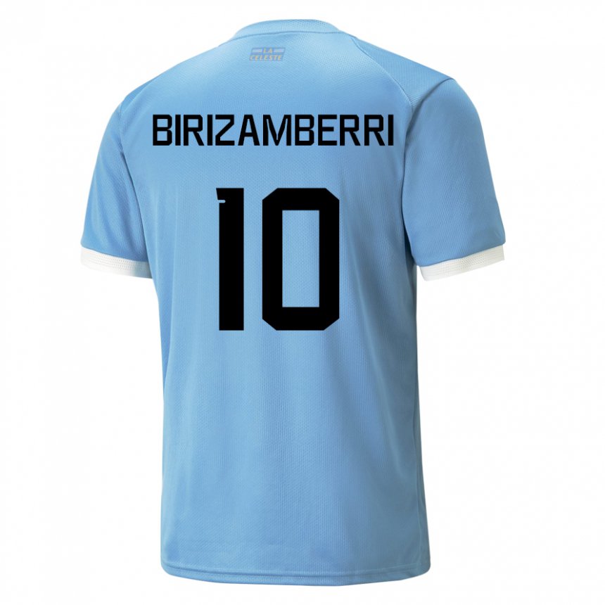 Criança Camisola Uruguaia Carolina Birizamberri #10 Azul Principal 22-24 Camisa Brasil