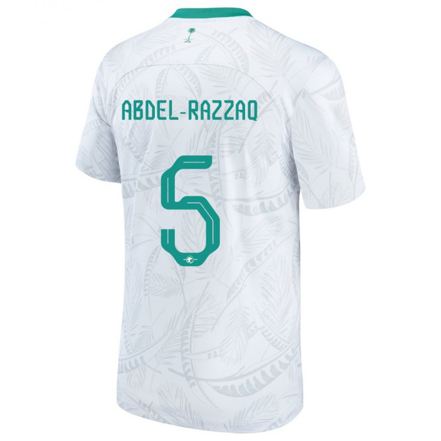 Criança Camisola Saudita Lana Abdel Razzaq #5 Branco Principal 22-24 Camisa Brasil