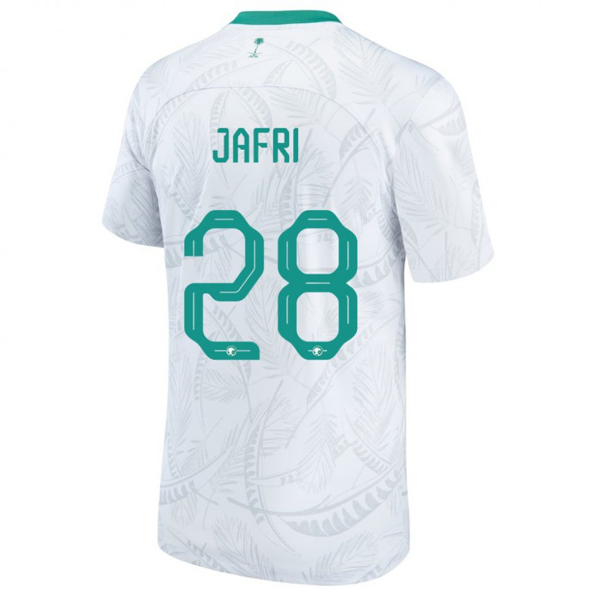 Criança Camisola Saudita Farah Jafri #28 Branco Principal 22-24 Camisa Brasil