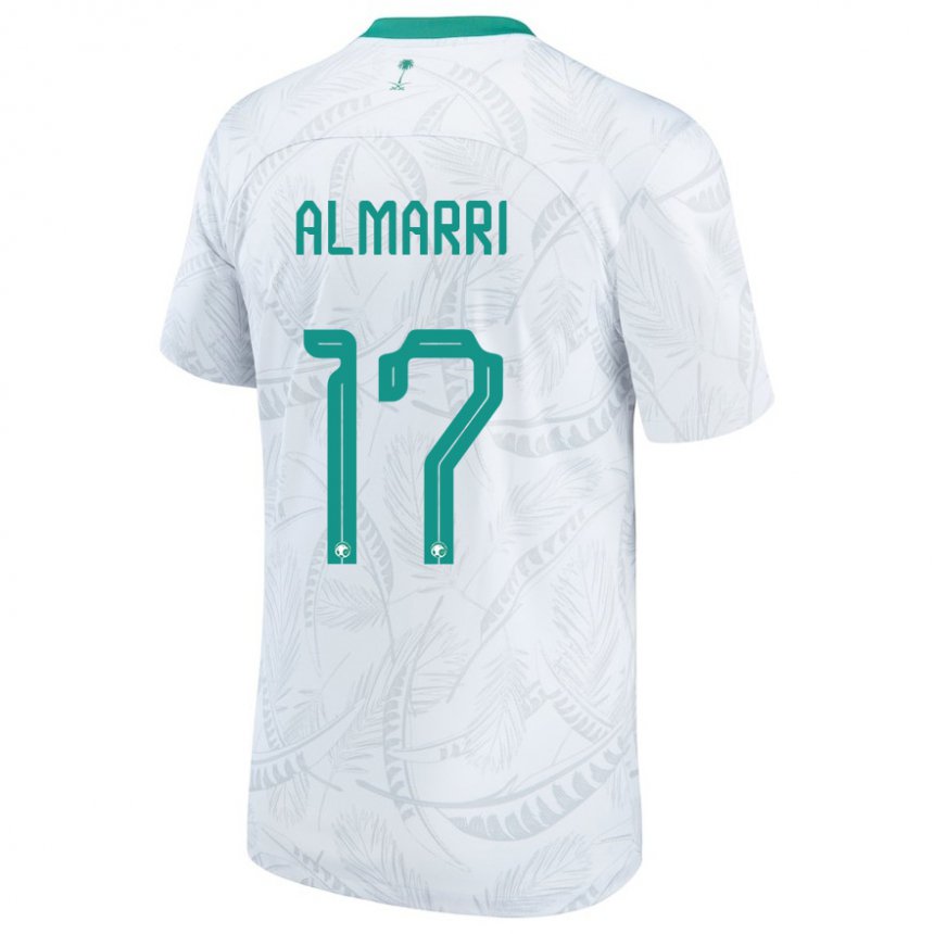 Criança Camisola Saudita Mohammed Almarri #17 Branco Principal 22-24 Camisa Brasil