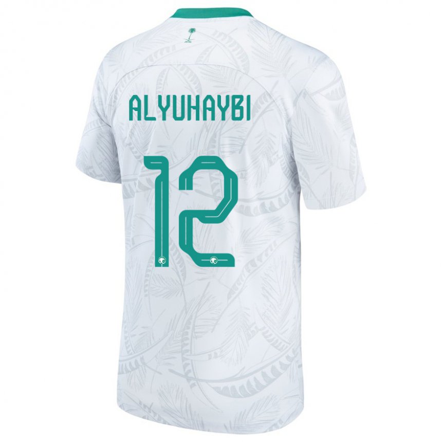 Criança Camisola Saudita Ammar Alyuhaybi #12 Branco Principal 22-24 Camisa Brasil