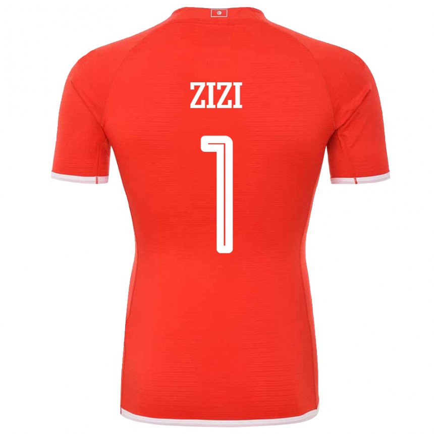 Criança Camisola Tunisiana Nesrine Zizi #1 Vermelho Principal 22-24 Camisa Brasil