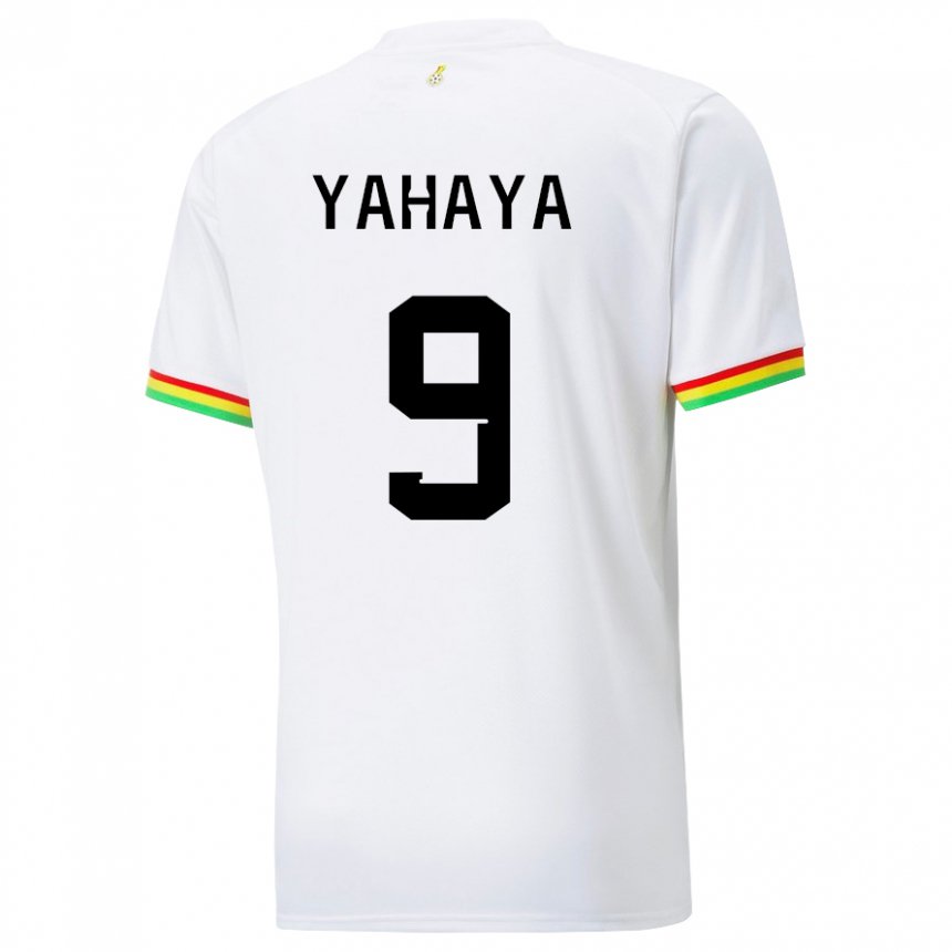 Criança Camisola Ganesa Mohammed Yahaya #9 Branco Principal 22-24 Camisa Brasil