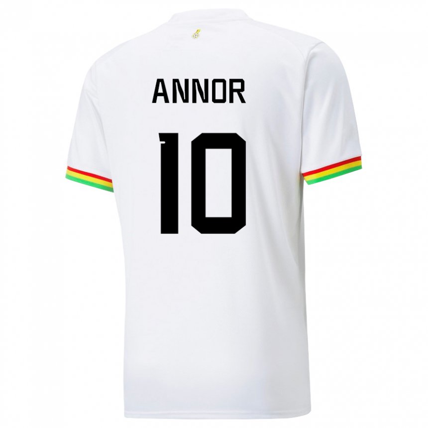 Criança Camisola Ganesa Emmanuel Annor #10 Branco Principal 22-24 Camisa Brasil