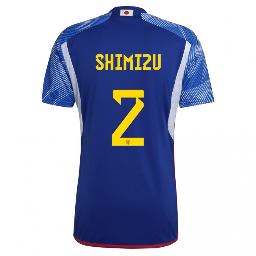 Criança Camisola Japonesa Risa Shimizu #2 Azul Real Principal 22-24 Camisa Brasil