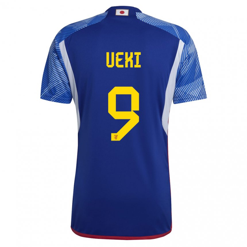 Criança Camisola Japonesa Riko Ueki #9 Azul Real Principal 22-24 Camisa Brasil