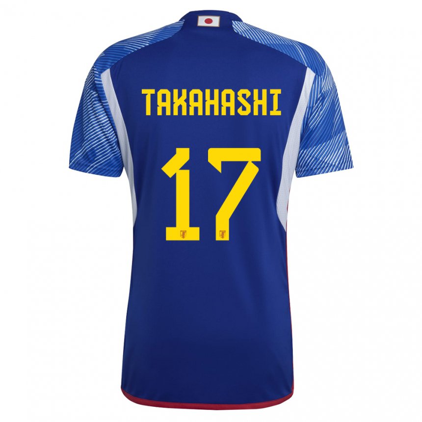 Criança Camisola Japonesa Hana Takahashi #17 Azul Real Principal 22-24 Camisa Brasil