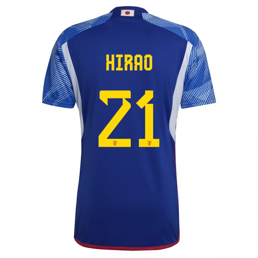Criança Camisola Japonesa Chika Hirao #21 Azul Real Principal 22-24 Camisa Brasil
