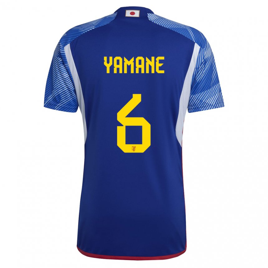 Criança Camisola Japonesa Riku Yamane #6 Azul Real Principal 22-24 Camisa Brasil