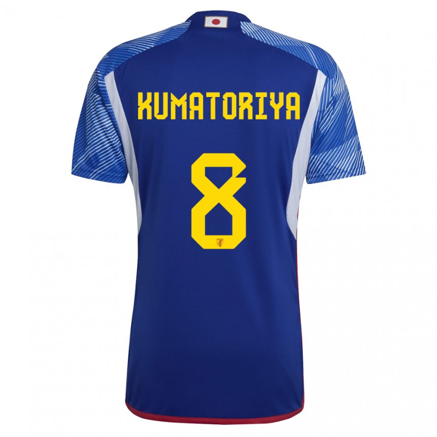 Criança Camisola Japonesa Issei Kumatoriya #8 Azul Real Principal 22-24 Camisa Brasil