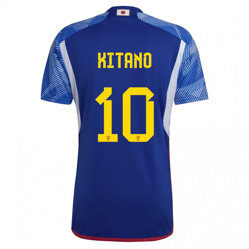 Criança Camisola Japonesa Sota Kitano #10 Azul Real Principal 22-24 Camisa Brasil