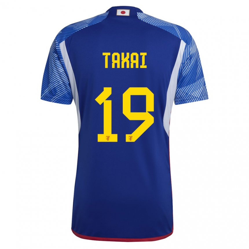 Criança Camisola Japonesa Kota Takai #19 Azul Real Principal 22-24 Camisa Brasil