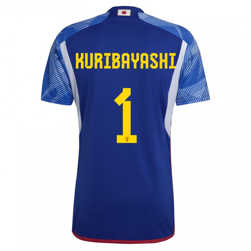 Criança Camisola Japonesa Hayato Kuribayashi #1 Azul Real Principal 22-24 Camisa Brasil