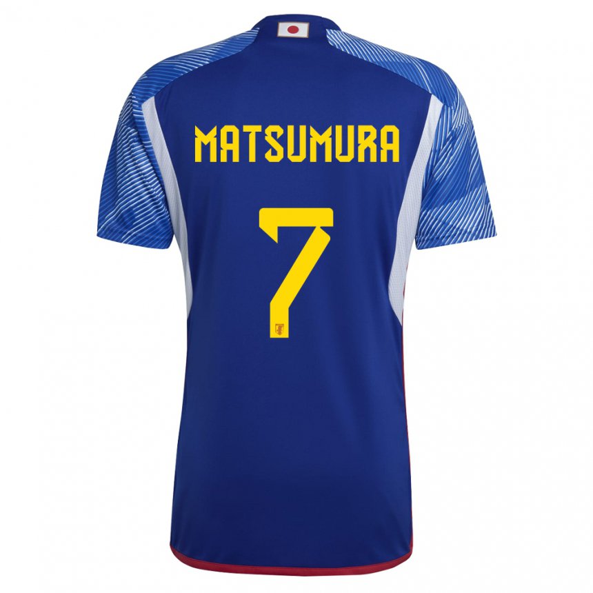 Criança Camisola Japonesa Kosuke Matsumura #7 Azul Real Principal 22-24 Camisa Brasil