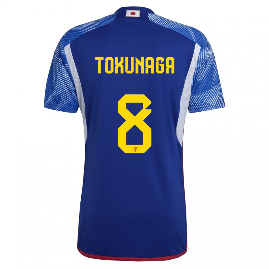 Criança Camisola Japonesa Ryo Tokunaga #8 Azul Real Principal 22-24 Camisa Brasil