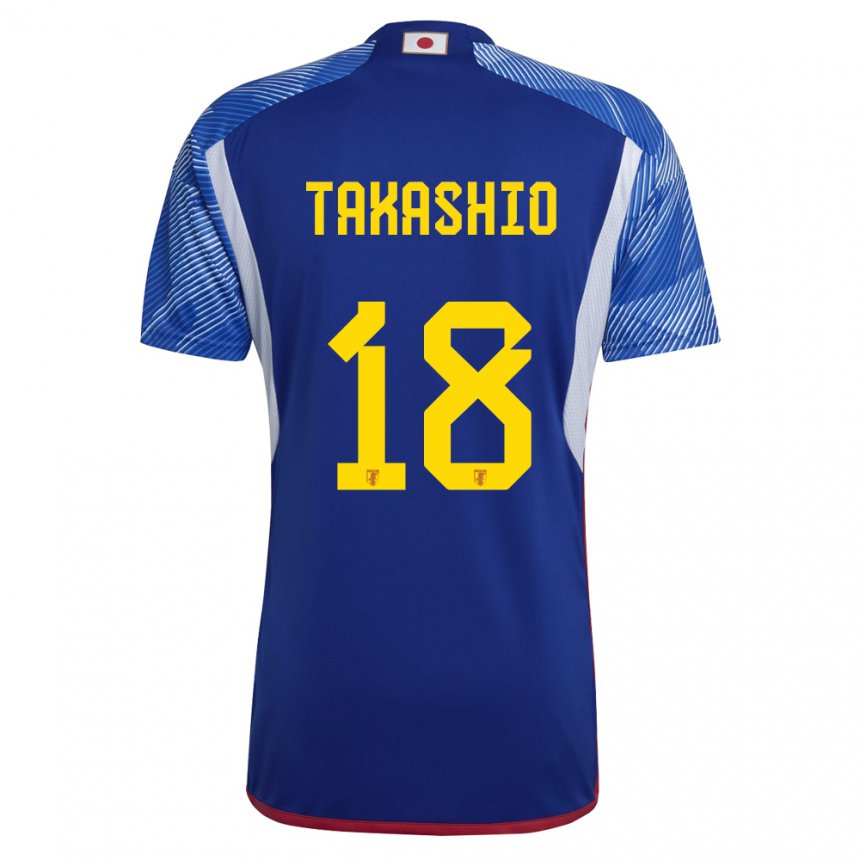 Criança Camisola Japonesa Hayase Takashio #18 Azul Real Principal 22-24 Camisa Brasil