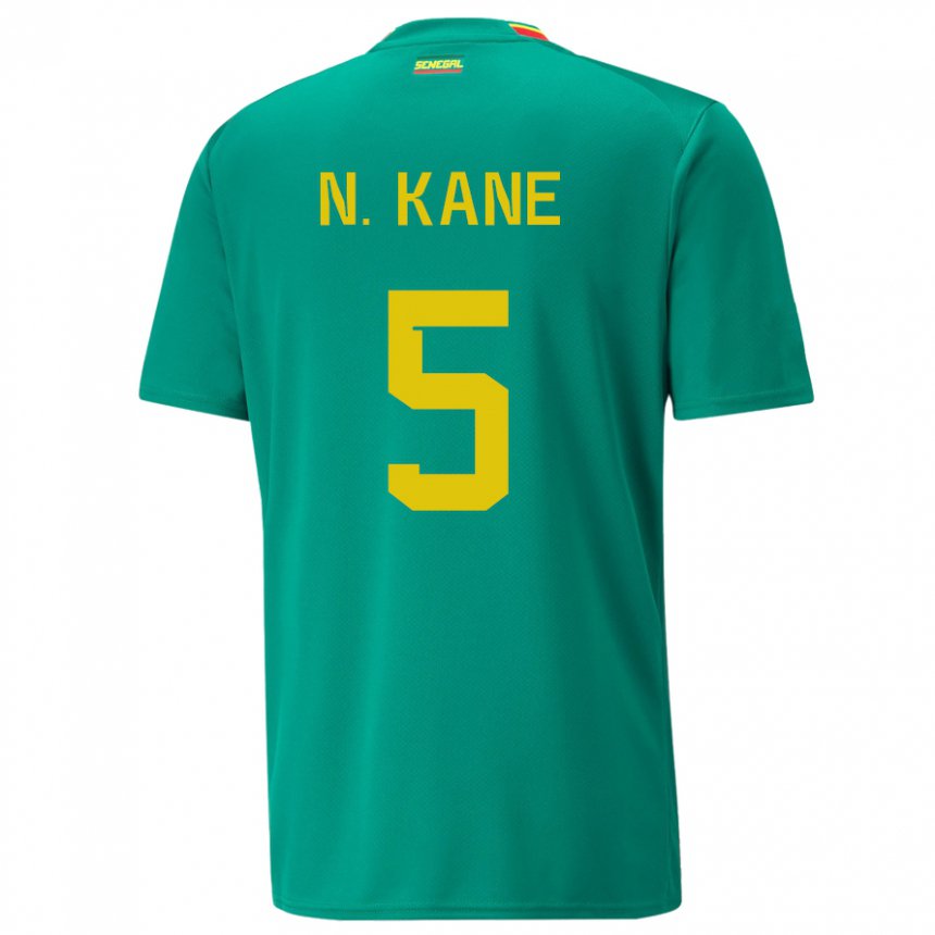 Criança Camisola Senegalesa Ndeye Ndiaye Kane #5 Verde Alternativa 22-24 Camisa Brasil