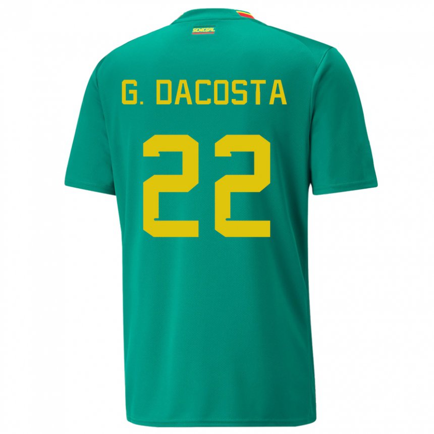 Criança Camisola Senegalesa Gladys Irene Dacosta #22 Verde Alternativa 22-24 Camisa Brasil