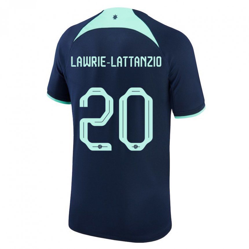 Criança Camisola Australiana Luis Lawrie Lattanzio #20 Azul Escuro Alternativa 22-24 Camisa Brasil